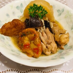 大根とさつま揚げと鶏肉の煮物